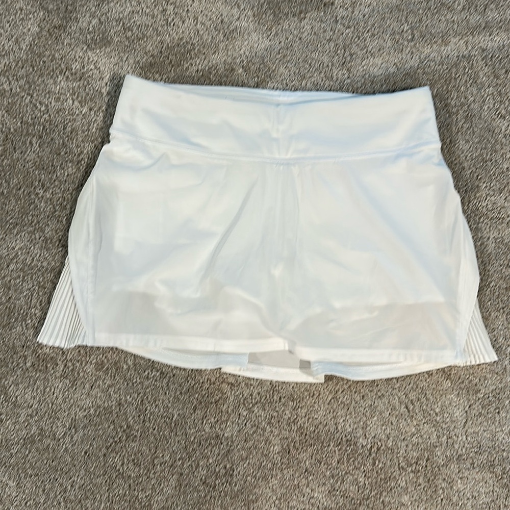 Lululemon Playoff Pleats Tennis Skort White 6